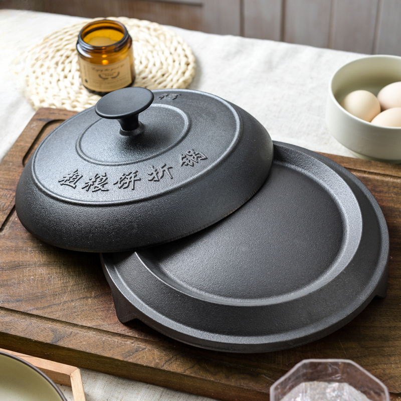 Crepe Pan Nonstick - Heavy Duty Authentic Cast Iron Griddle