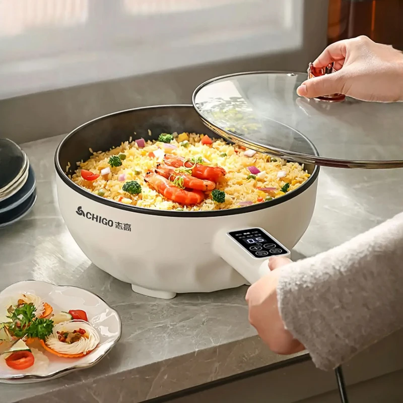 Home Cooking Appliances - MultiFunction Electric Cooking Pot, NonStick Electric