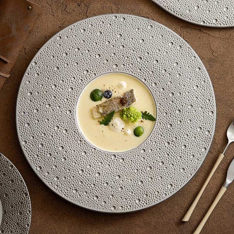 Home Cooking Dinner - Creative Meteor Planet Round Ceramic Dinner