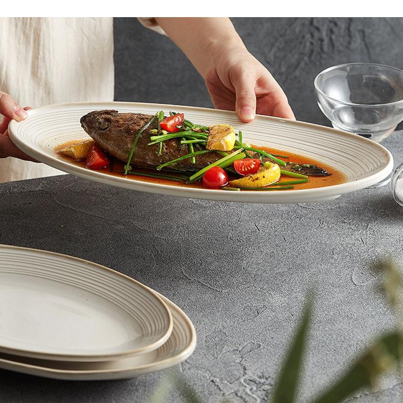 Oval Ceramic Dinner Plates Coo - Home Cooking Dinner 评论和价格