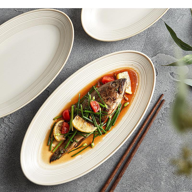 Oval Ceramic Dinner Plates Coo - Home Cooking Dinner 评论和价格