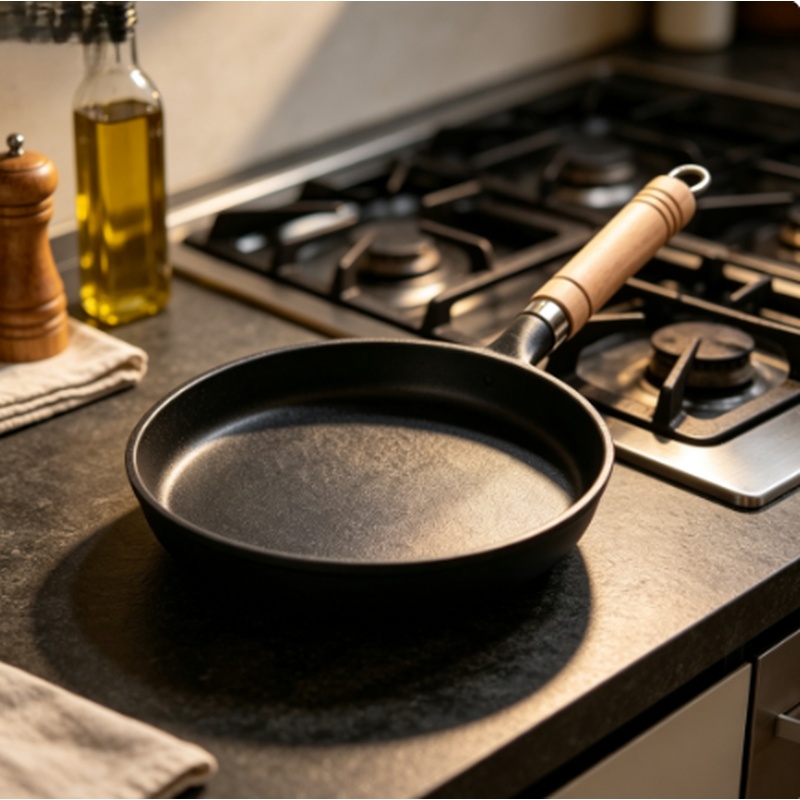 26cm Uncoated Cast Iron Skille - Crepe Pan Nonstick 评论和价格