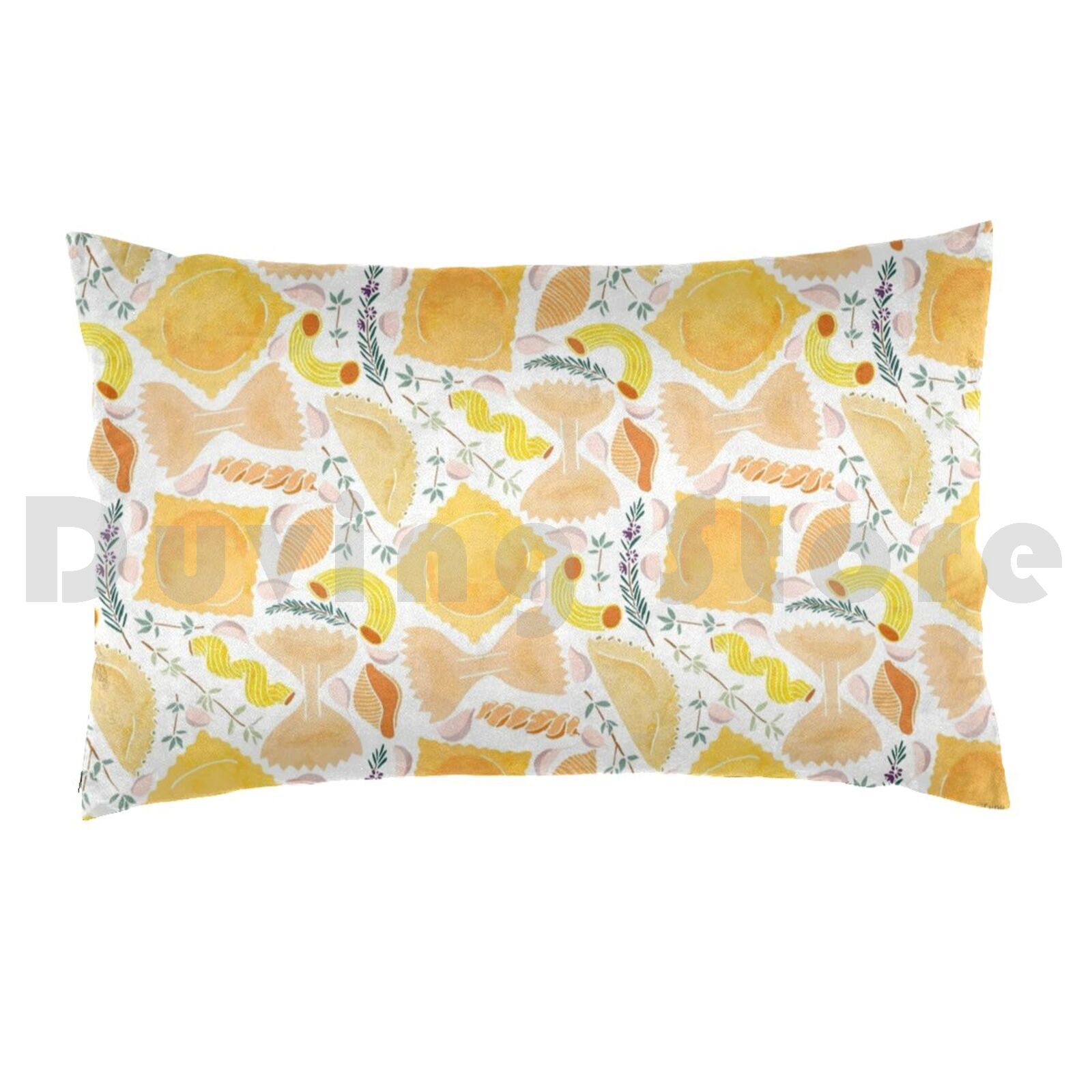 Pasta Pattern On White Pillow  - Home Cooking On 评论和价格