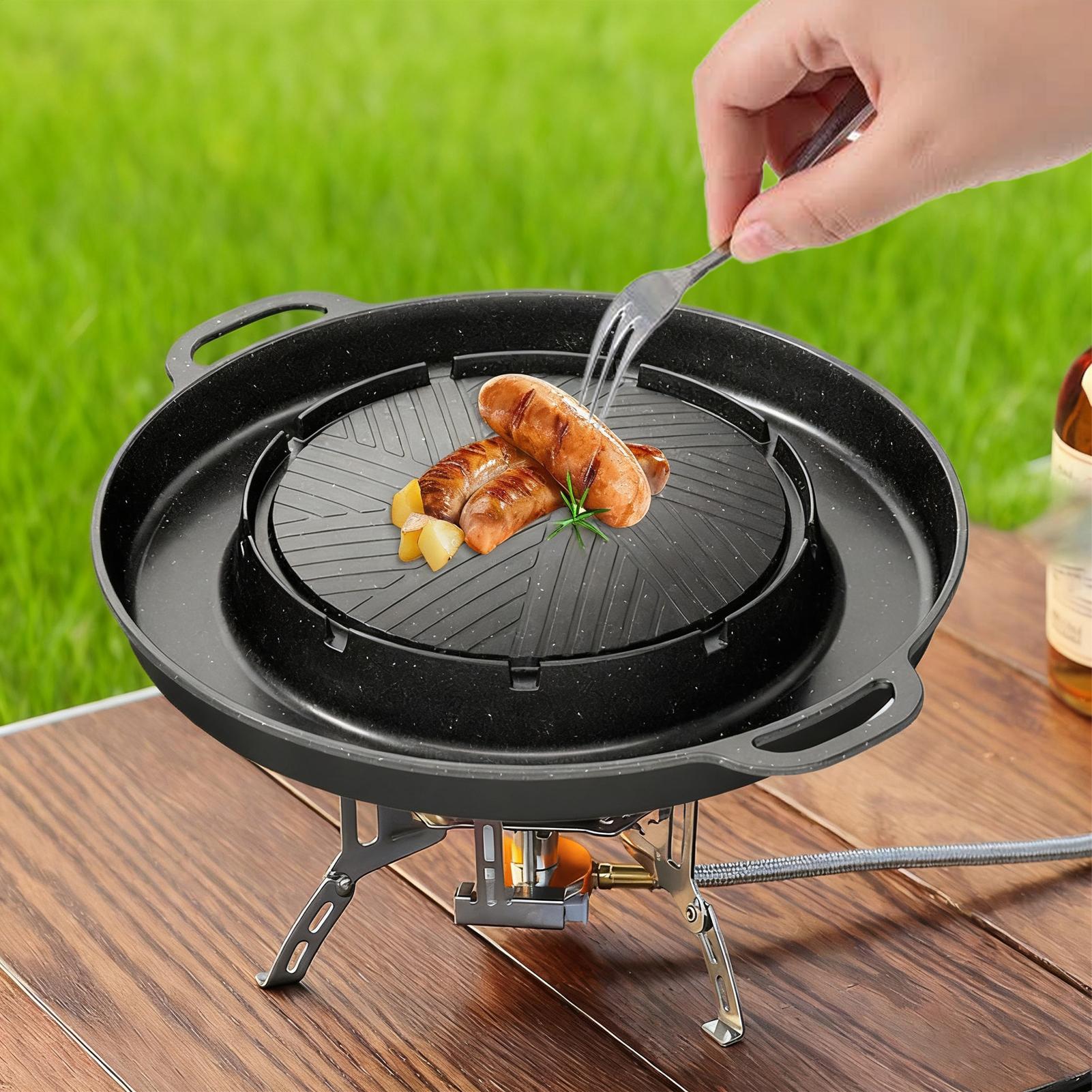 2-in-1 Grill & Hot Pan for Sto - Crepe Pan Nonstick 评论和价格