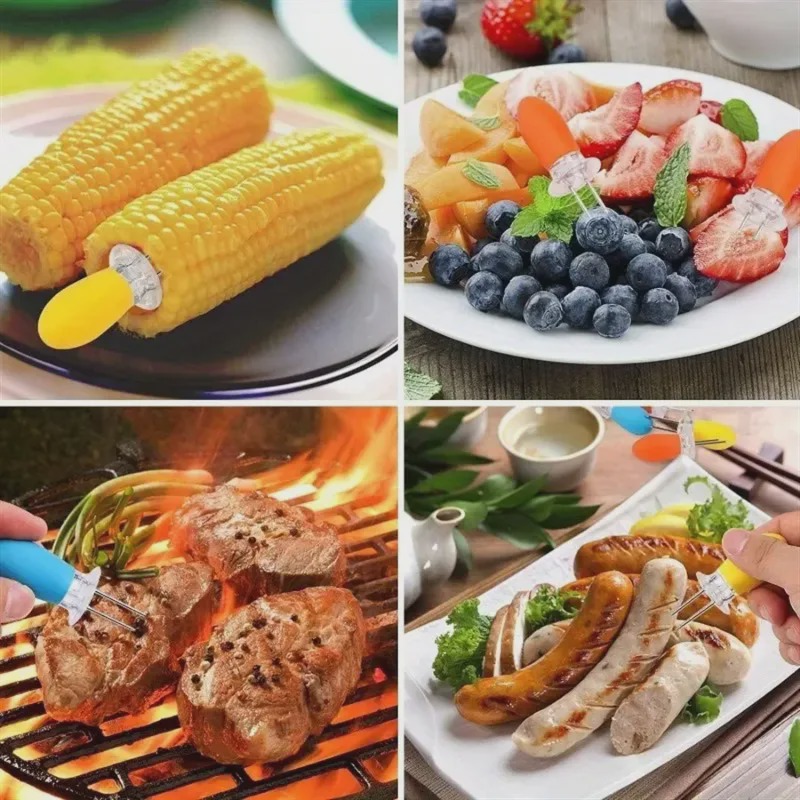 1Pair Corn Holder, Stainless S - Home Cooking On 评论和价格