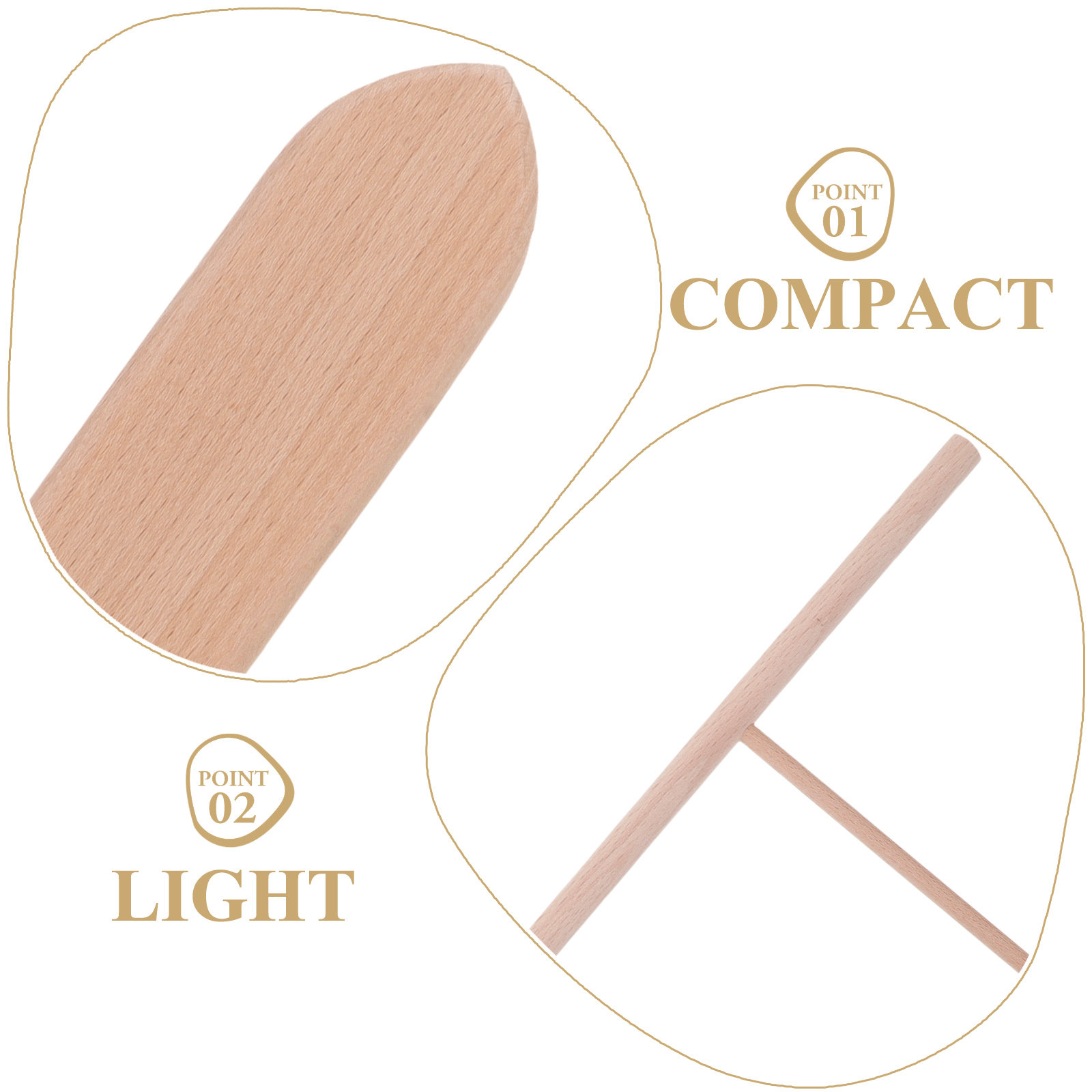 1Set Wooden Pancake Crepe Spre - Crepe Pan Nonstick 评论和价格