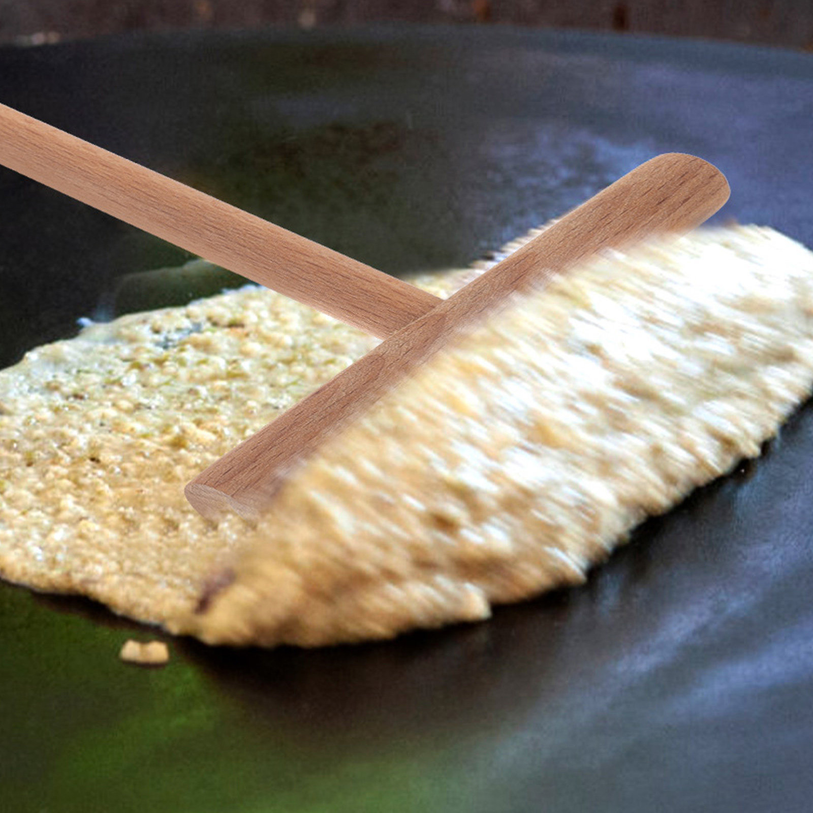 1Set Wooden Pancake Crepe Spre - Crepe Pan Nonstick 评论和价格