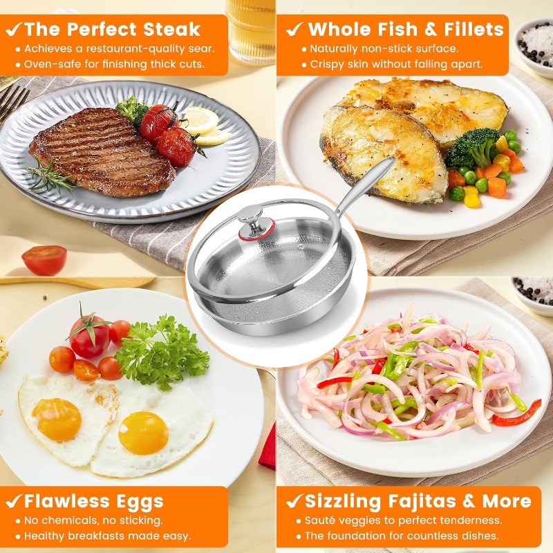 Upgraded Titanium Hammered Fry - Crepe Pan Nonstick 评论和价格