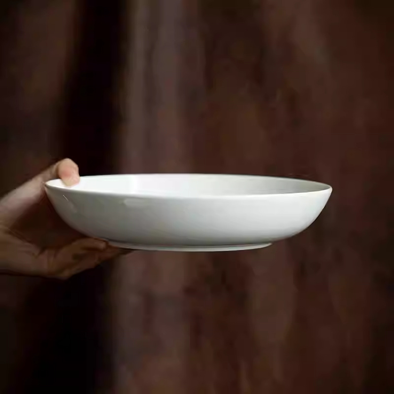 9.6 Inch White Porcelain Deep  - Home Cooking Dinner 评论和价格