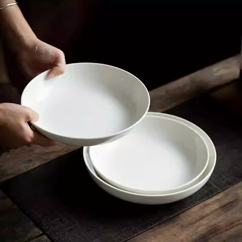 9.6 Inch White Porcelain Deep  - Home Cooking Dinner 评论和价格