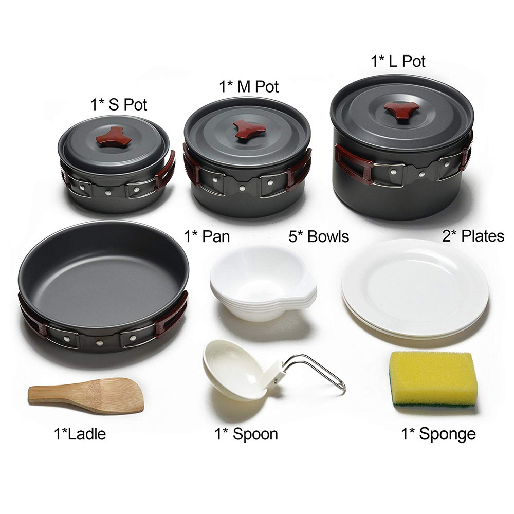 Outdoor Camping Cookware Kit N - Crepe Pan Nonstick 评论和价格